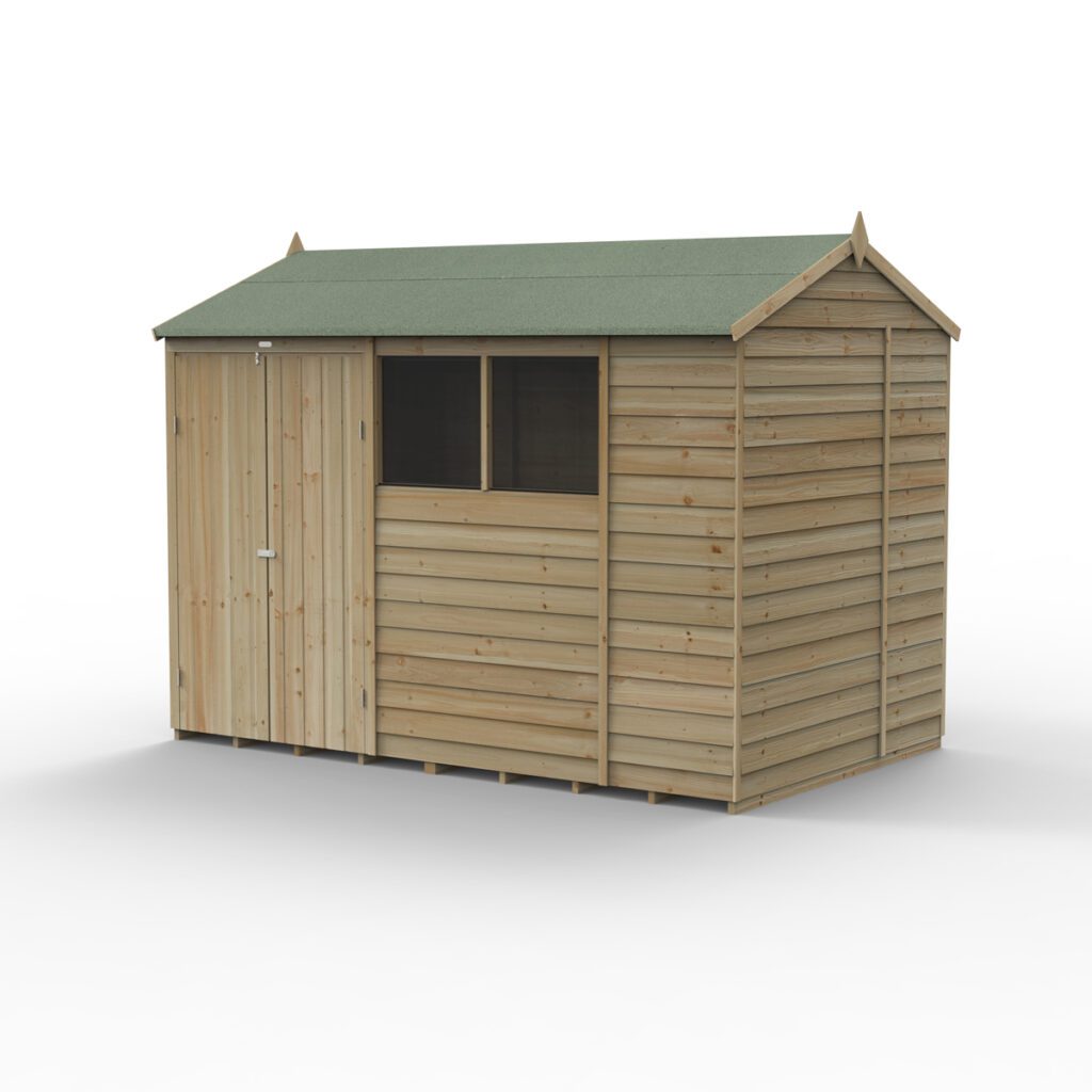 4LIFE Reverse Apex Shed 10×6 – Double Door – 4 Windows 5013053200933 2